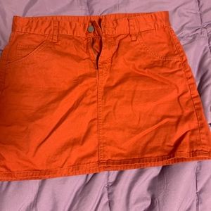 UNIQLO Orange mini skirt size 6